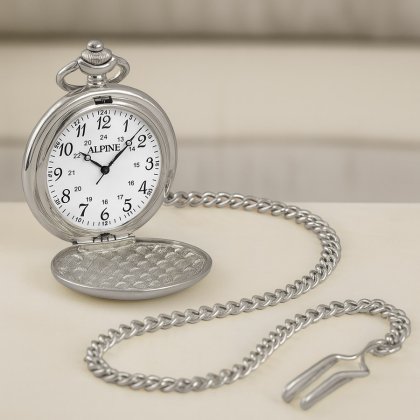 Engraved Pocket Watch - Usher Swirl Photo 4