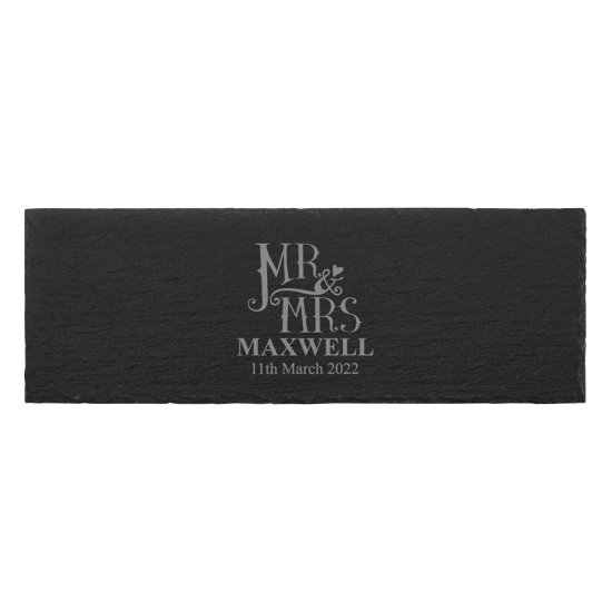Dotty Mr and Mrs Personalised Nibbles Board
