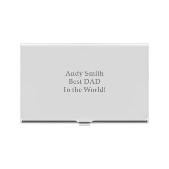 Engraved Business Card Holder