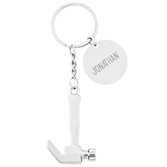 Engraved Hammer Keyring