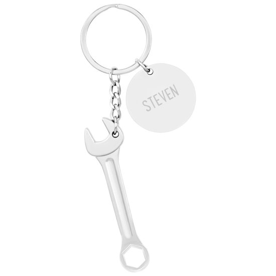 Engraved Spanner Keyring