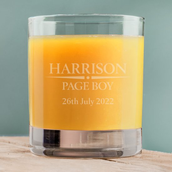 Heritage Wedding Male Personalised Juice Glass