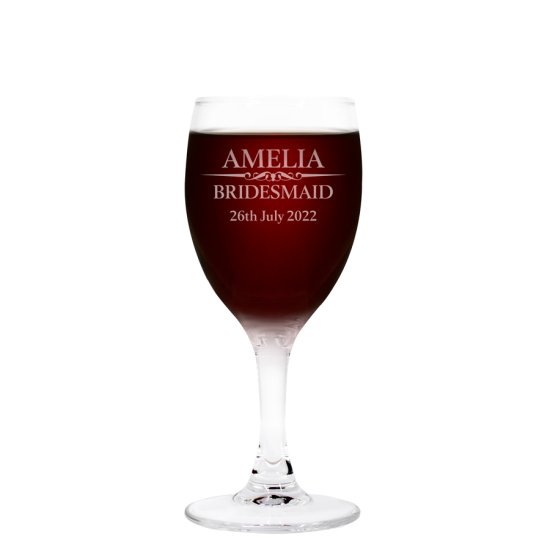 Heritage Wedding Personalised Sherry Glass