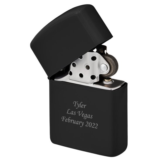 Personalised Black Lighter