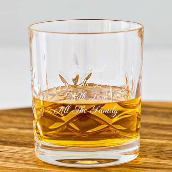 Personalised Cut Glass Whisky Tumbler