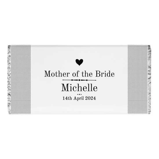 Personalised Decorative Wedding Female Chocolate Bar