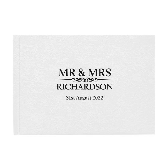 Personalised Deluxe Wedding Guest Book