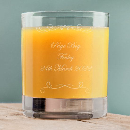 Personalised Juice Glass - Ornate Swirl Design