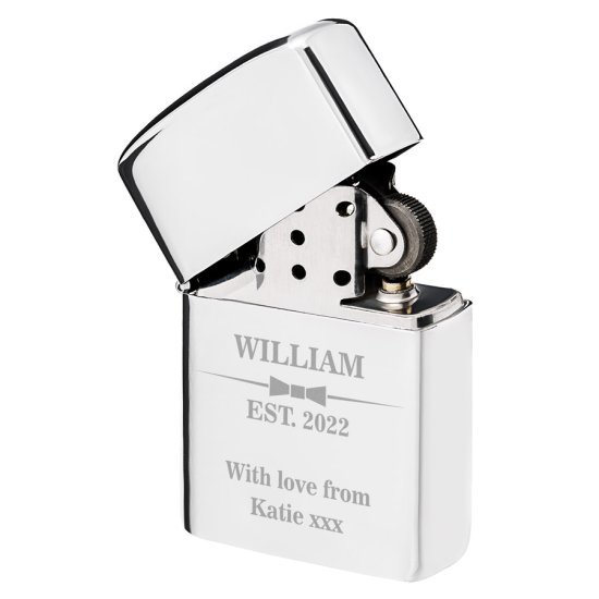 Personalised Lighter - Wedding Bow Tie Design