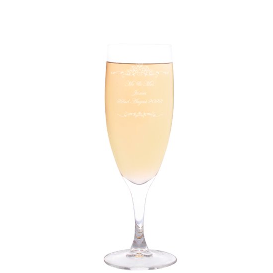 Personalised Ornate Swirl Toast Flute