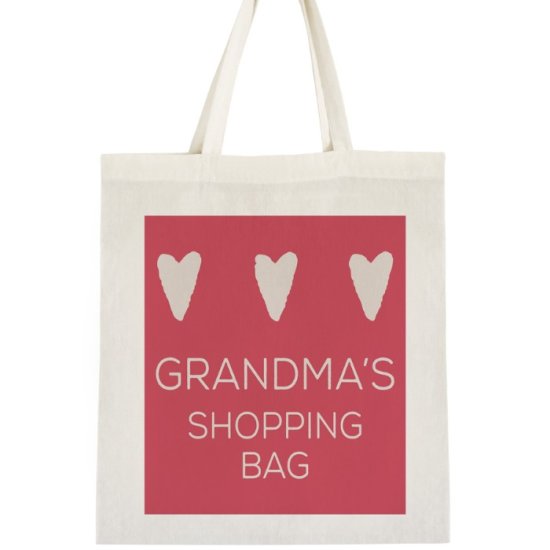 Personalised Tote Bag - Hearts Design