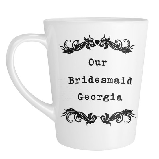 Personalised Vintage Latte Mug
