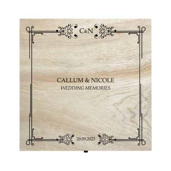 Personalised Large Wedding Classic Frame Box