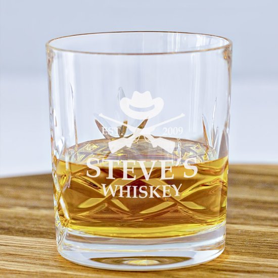 The Cool Hunter Personalised Cut Whisky Glass 