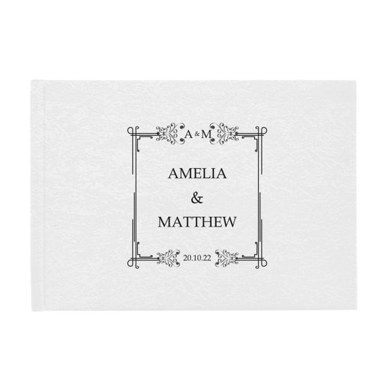 Personalised Deluxe Guest Book - Classic Wedding