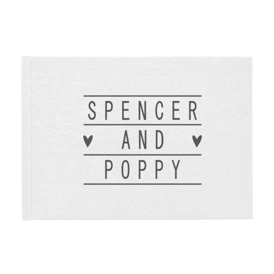 Personalised Deluxe Guest Book - For Couples 