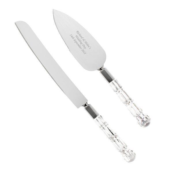 Buy Online Diamond Series Cake Server Multicolor Cake Knife and Spatula Set  Knife 32 cm ; spatula 26 cm | Classic Homeware & Gifts