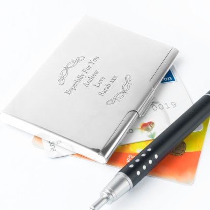 Engraved Especially for You Business Card Holder