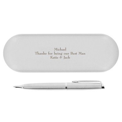 Engraved Rocket Rollerball Pen and Case