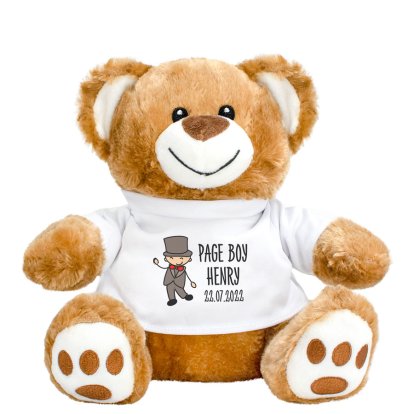 Page Boy Personalised Wedding Teddy Bear 