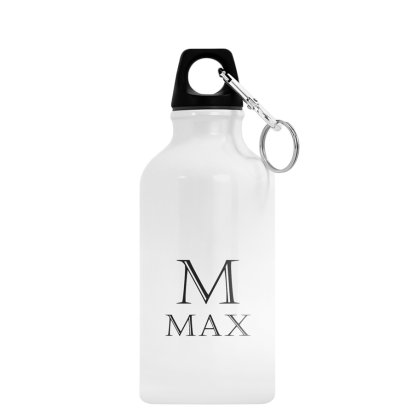 Personalised Boys Water Bottle - Initial and Name