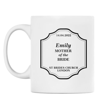 Personalised Classic Wedding Mug - Mother of...