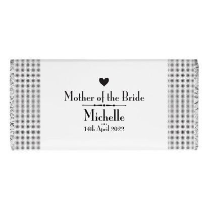 Personalised Decorative Wedding Female Chocolate Bar