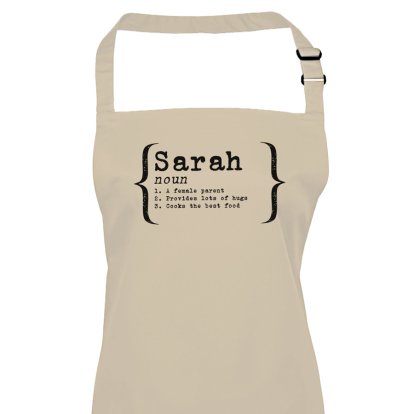 Personalised Definition Apron for Her