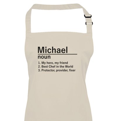 Personalised Definition Apron for Him