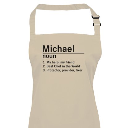 Personalised Definition Apron for Him 
