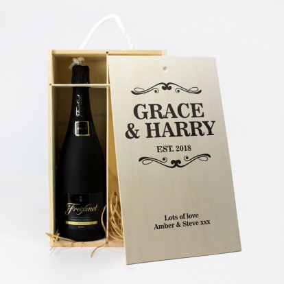 Personalised 2 Bottle Champagne Box 