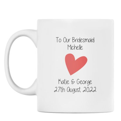 Personalised Hearts Mug