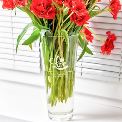 Personalised Love Vase