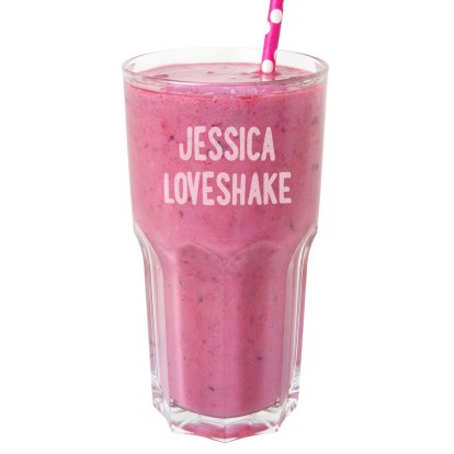 Personalised Loveshake Cocktail Glass