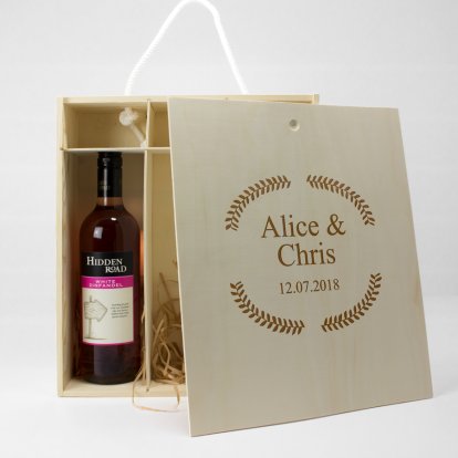 Personalised 3 Bottle Wine / Champagne Box 