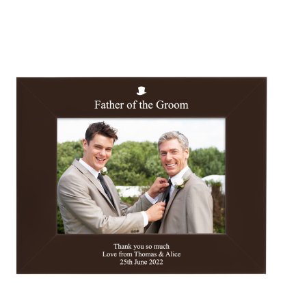 Personalised Photo Frame - Father of the Bride or Groom
