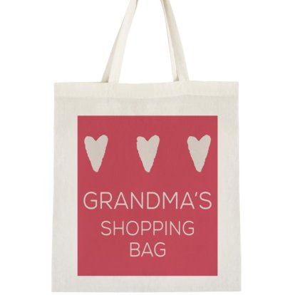 Personalised Tote Bag - Hearts Design