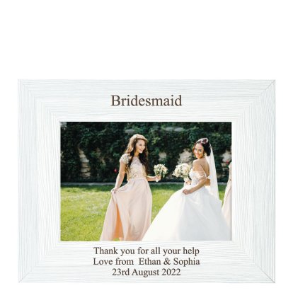 Personalised Vintage Wedding Photo Frame - Bridesmaid & Parents