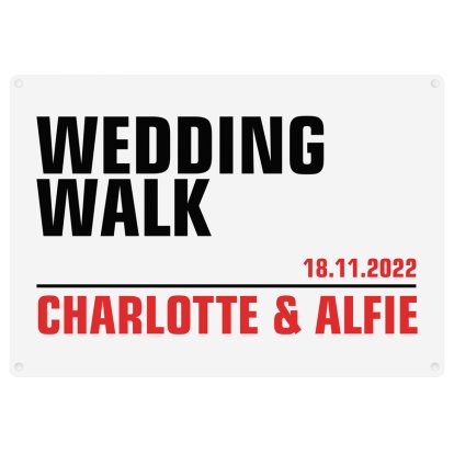 Personalised Wedding Street Sign