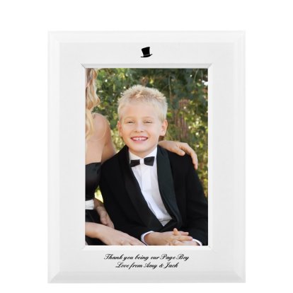 Personalised White Picture Frame - Wedding Theme
