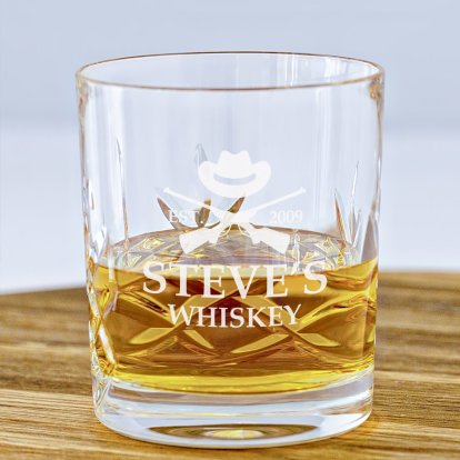 The Cool Hunter Personalised Cut Whisky Glass 