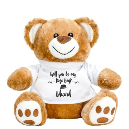 Will You Be My Page Boy Personalised Teddy Bear