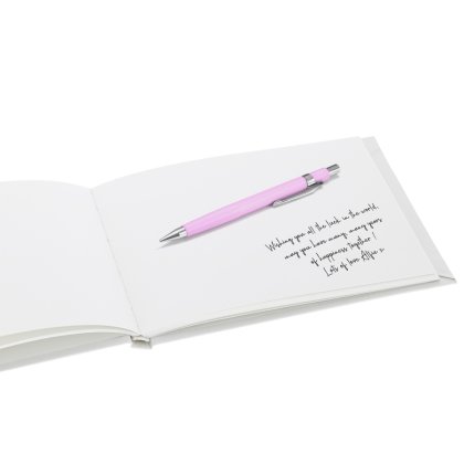 Personalised Deluxe Wedding Guest Book Photo 3