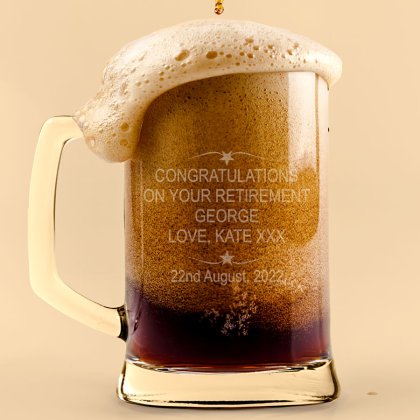 Engraved Message Beer Tankard Photo 2
