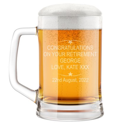 Engraved Message Beer Tankard