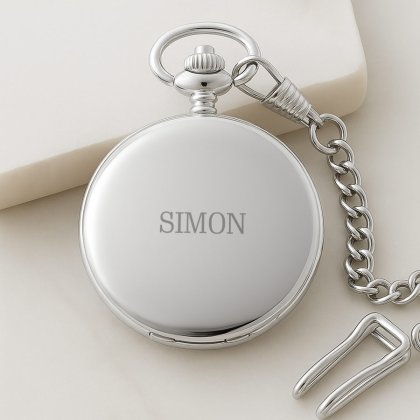 Engraved Name Pocket Watch Photo 2