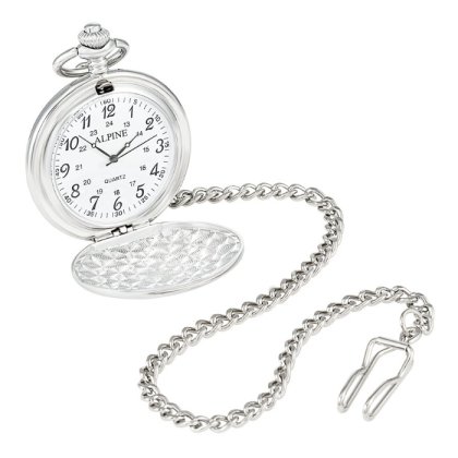 Engraved Pocket Watch - Father of the Groom Swirl Photo 3