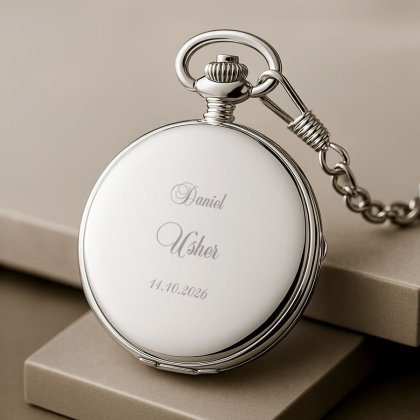 Engraved Pocket Watch - Classic Usher