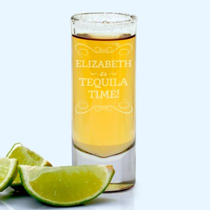 Engraved Shot Glass - It's Time