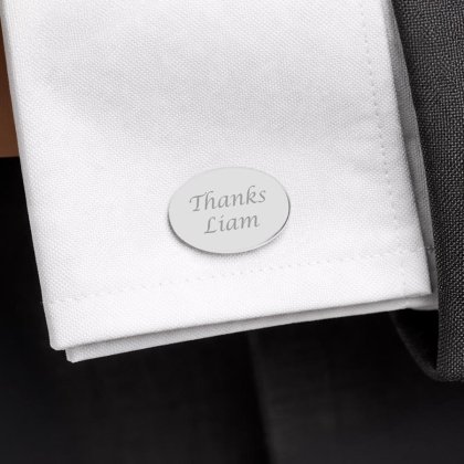 Personalised Thanks for Being our Page Boy Cufflinks